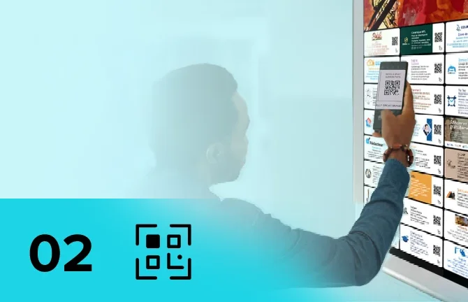 Le client scanne le code QR